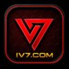IV7 Game official logo with red geometric emblem on a dark premium background